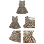 Wholesale Boutique Leopard Sleeveless Girls Dresses 
