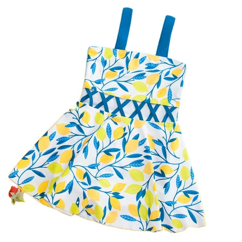 Vendors blue trendy teen bikini swimwear girls beach casual dresses