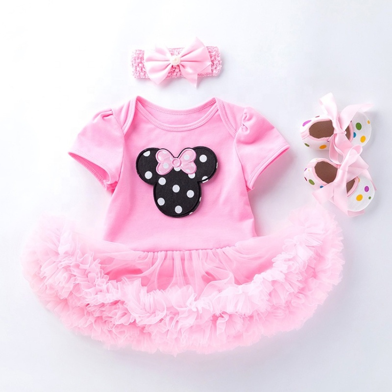 Wholesale High Quality Cotton Girls Toddler Clothing Sets For Birthday Party 