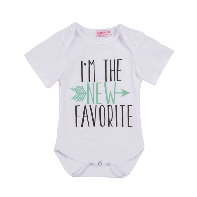 Custom printed letter romper baby clothes wholesale toddler girl casual clothing