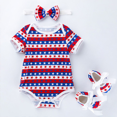 4th of July baby girl outfit 3-6moths clothing sets