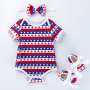4th of July baby girl outfit 3-6moths clothing sets