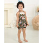 Wholesale newborn baby clothing organic cotton floral rompers and jumpsuits baby outfit