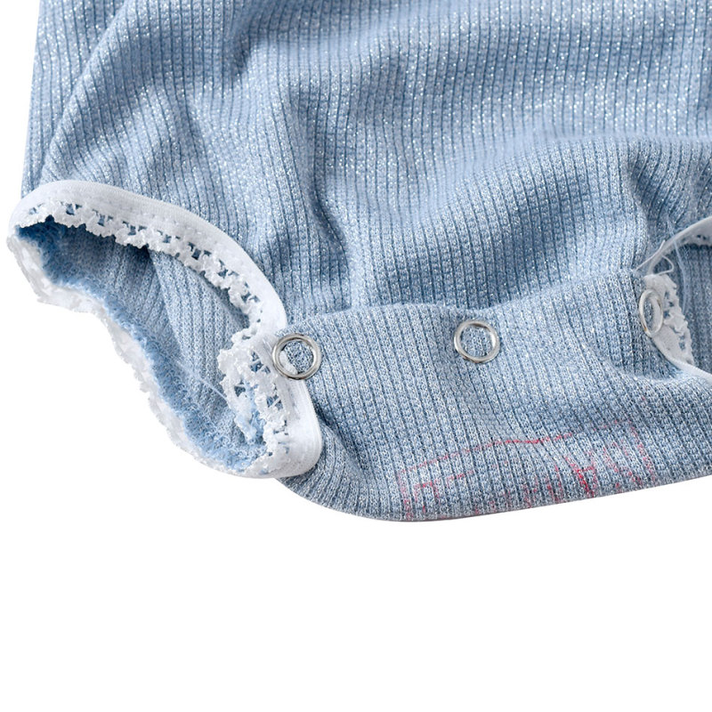 Branded knit off shoulder romper baby clothes  newborn baby clothes infant