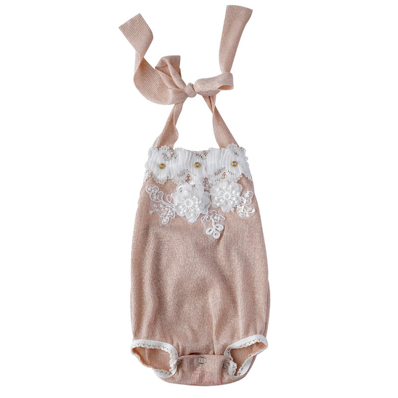 2019 Cute muslin cotton crochet infant toddlers baby clothing flutter romper
