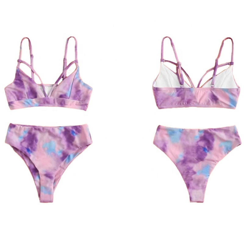 2021 high quality color changing strappy bikini swimwear