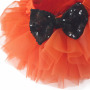 Fashionable colorful sequin bow burgundy gauze baby diaper pants cotton