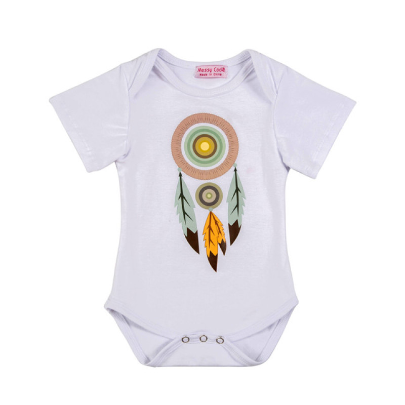 Custom printed letter romper baby clothes wholesale toddler girl casual clothing