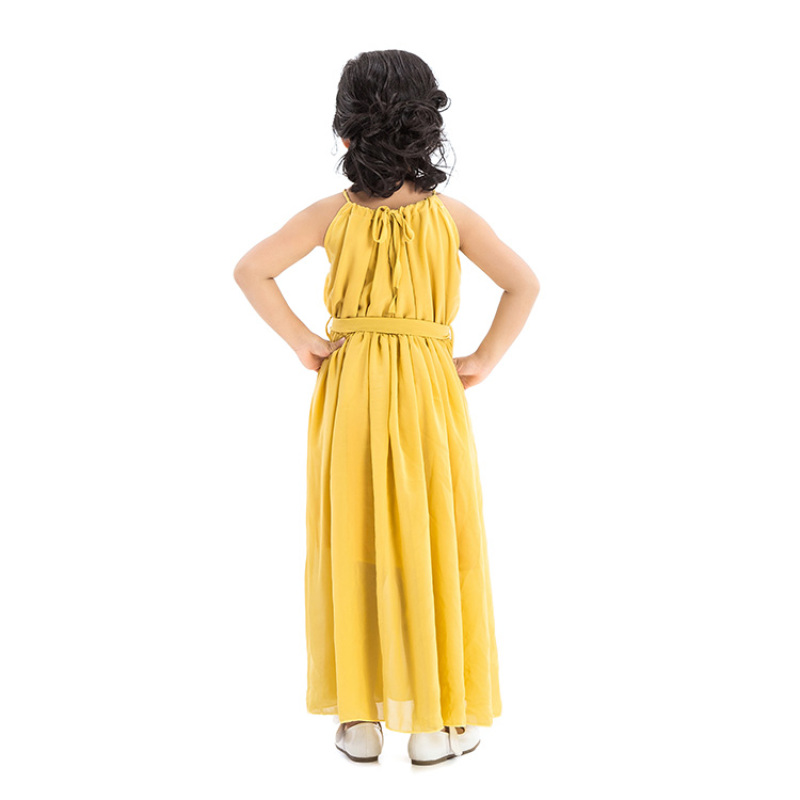 new design kids frock dresses for 10 12 6 year old 100 % cotton flower girl yellow birthday dress pakistan