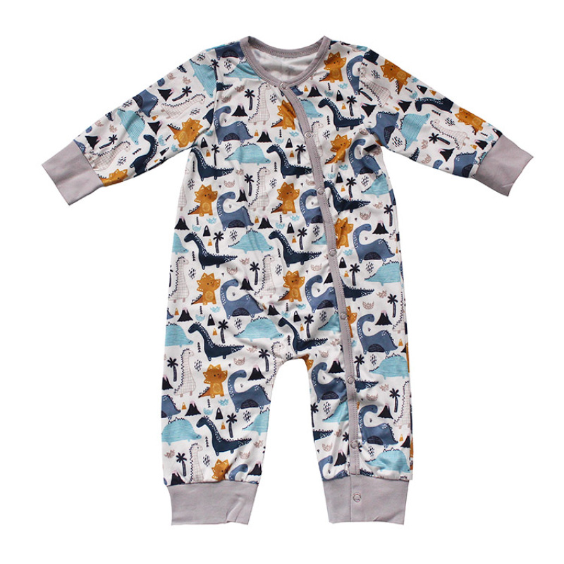 Factory sale animal kids cartoon newborn toddler baby boys fall boutique long sleeves romper