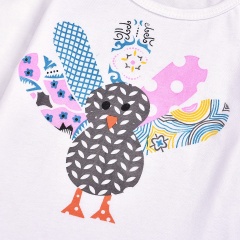 Wholesale thanksgiving cute trendy designer turkey cartoon flares shirts baby clothing sets
