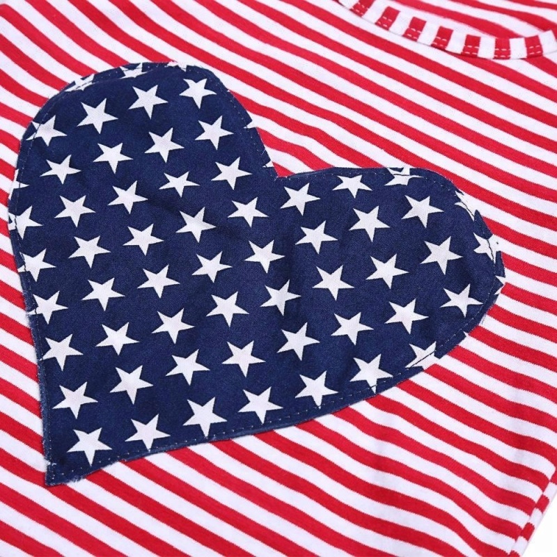 2018 Newest design patriotic high quality sleeveless top and ruffle bloomers 4th of July baby girl outfit