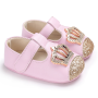 Custom High Quality Designer Newborn Baby Girls Flower Prints Shoes Prewalker for School