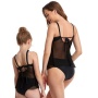 2021 high quality girls one piece sexy black custom swimsuit women
