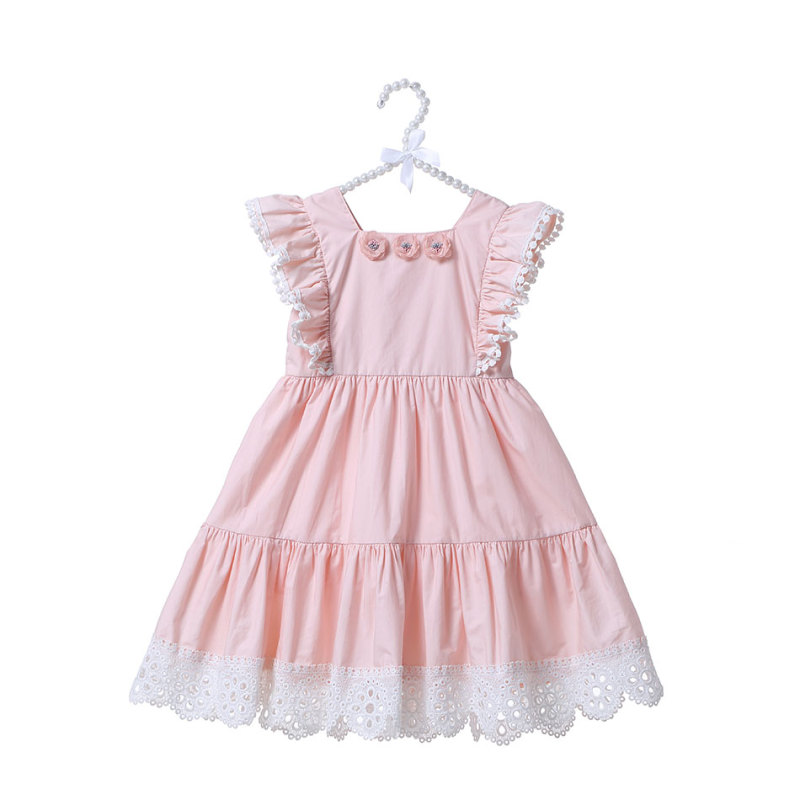 Wholesale Baby Girl Party Flower Boutique Dress 