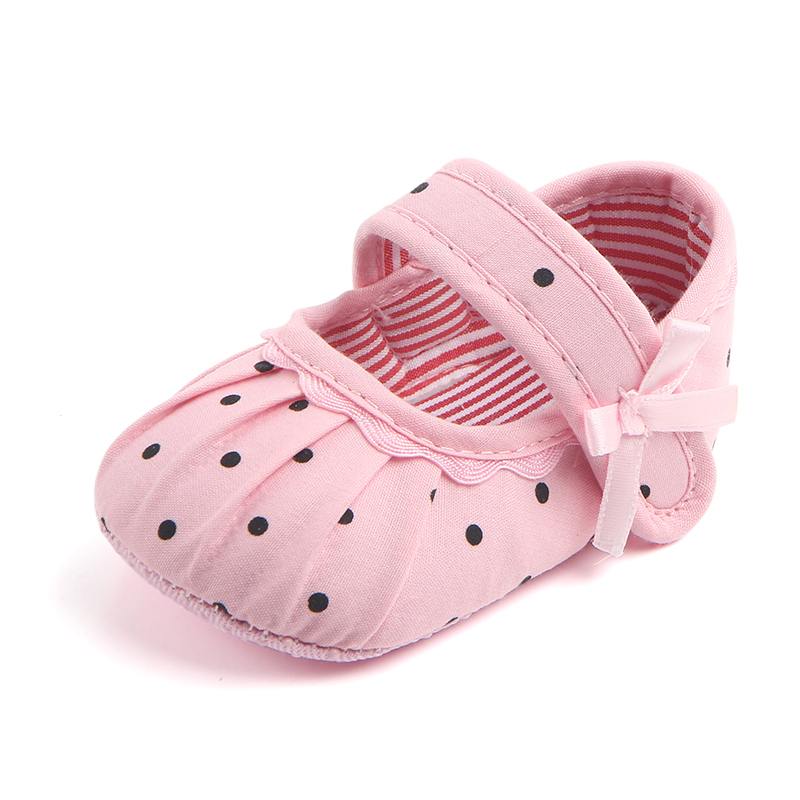 KAPU Newborn  Polka dots anti-slip cute infant fancy baby girl shoes
