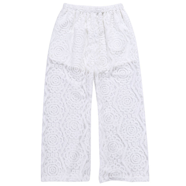 New Fashion Kids Girls Pretty White Lace pants