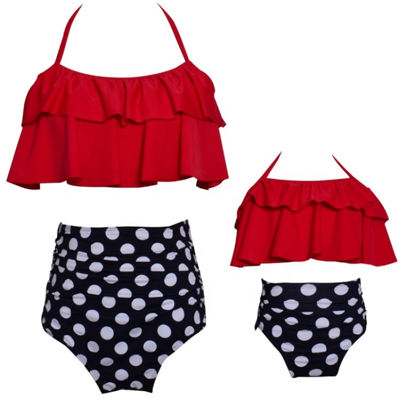 2021 high quality 2 piece sets women's designer child swimwear girl