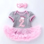 Hot Sale Baby Birthday Smash Cake Tutu Dress With Hair Accessories 