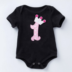 Factory Sale Cotton Toddler Baby Birthday Romper