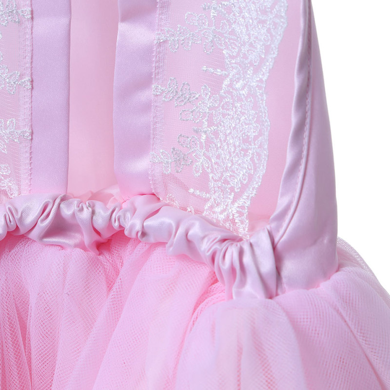 Maxi little girls sleeveless lace pure white  girls tulle dress kids children clothes