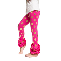 Wholesale triple ruffle toddler pants ,baby icing ruffle leggings,winter icing pants