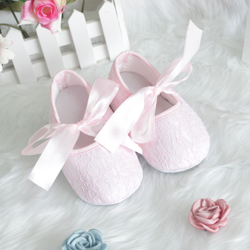 2019 Wholesale Soft Soled Walking Shoes Fashion Lace Antislip Baby Girl Shoes