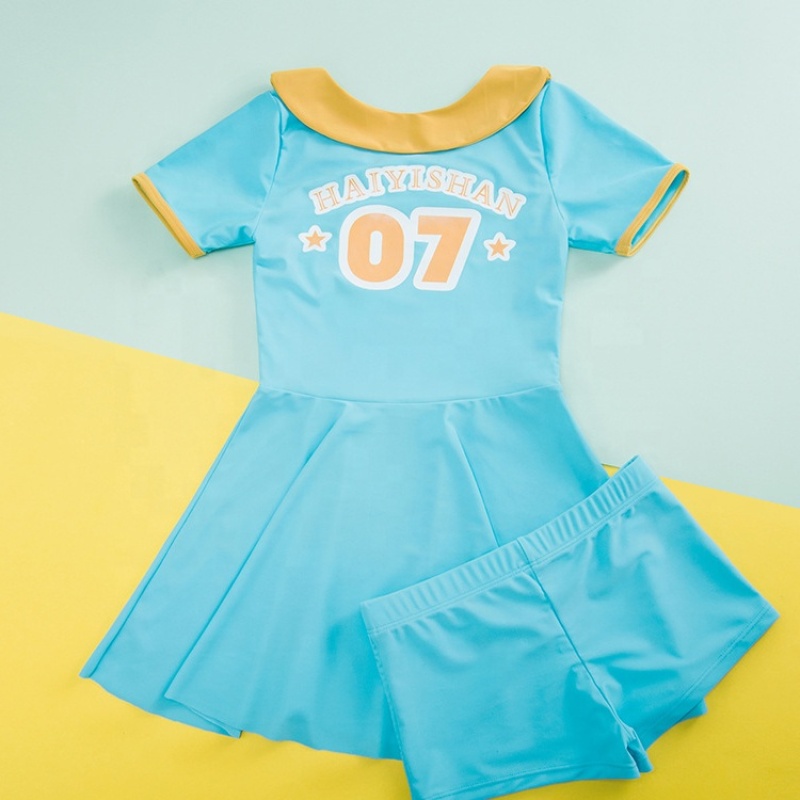 Vendors blue trendy teen bikini swimwear girls beach casual dresses