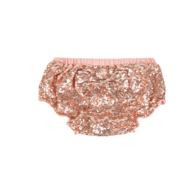 Fashion popular charm baby girl bow knot lantern pattern sequin shorts
