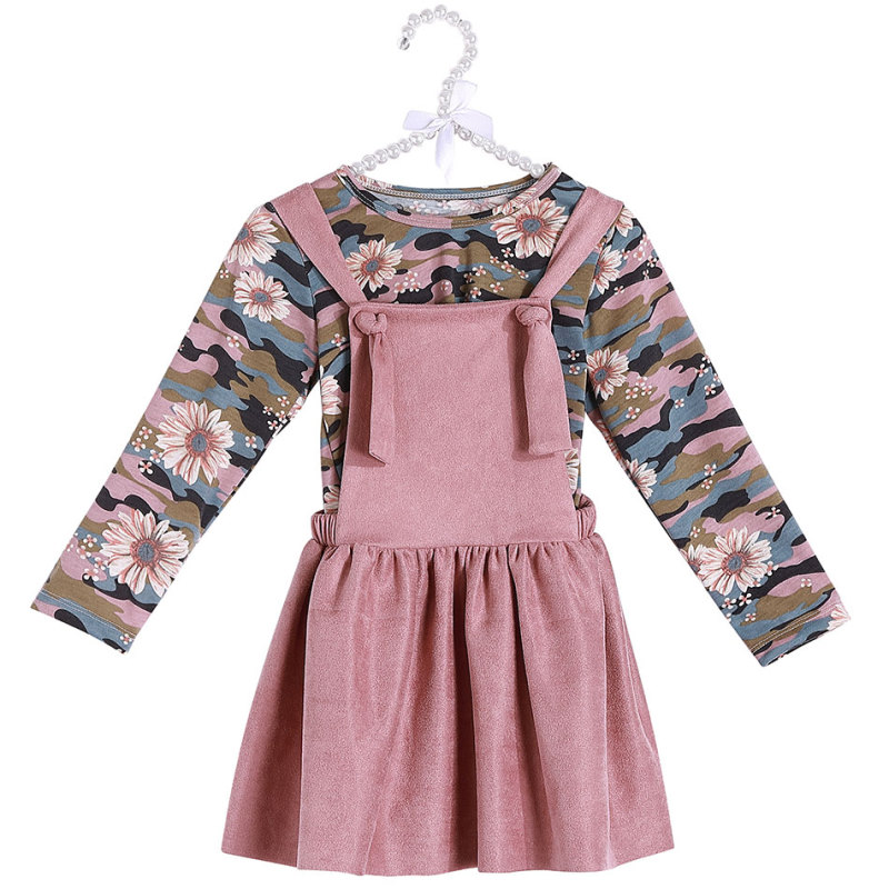 High Quality Boutique Baby Girls Clothes Vintage Floral Sweet Skirt Outfits
