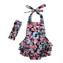 Wholesale Boho Design Cute Baby Girls Clothing Rainbow Berry Prints Clothes Sets for 3-6 Months