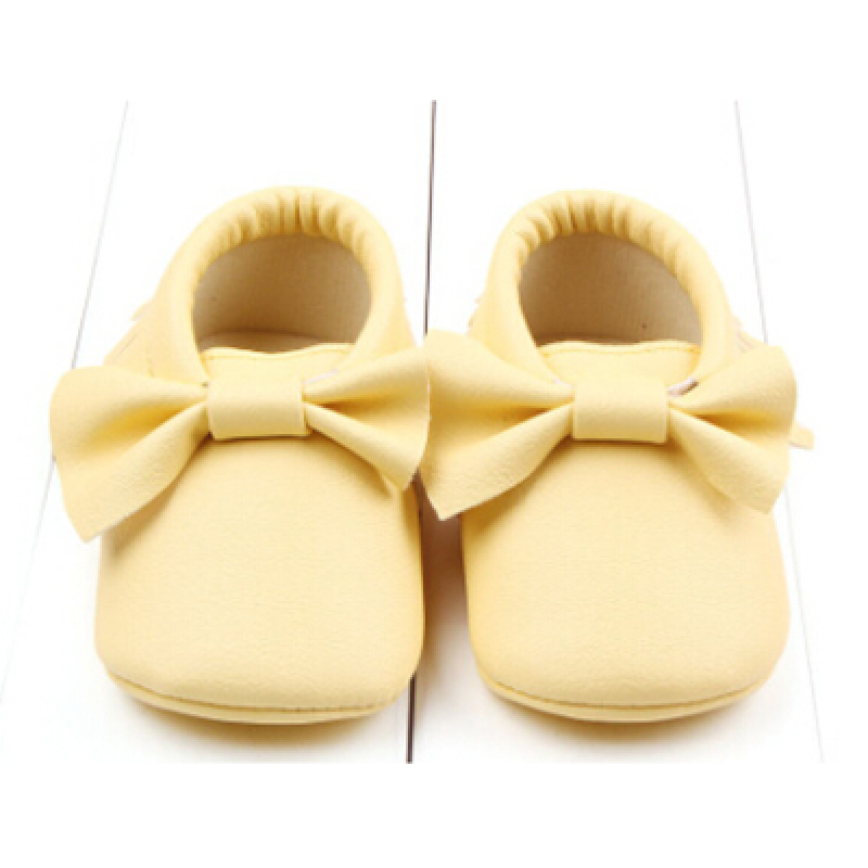 2018 Top quality baby PU leather shoes wholesale baby shoes with bow from Kapu