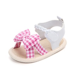 Newly trendy custom little girl baby princess shoes bow sandals