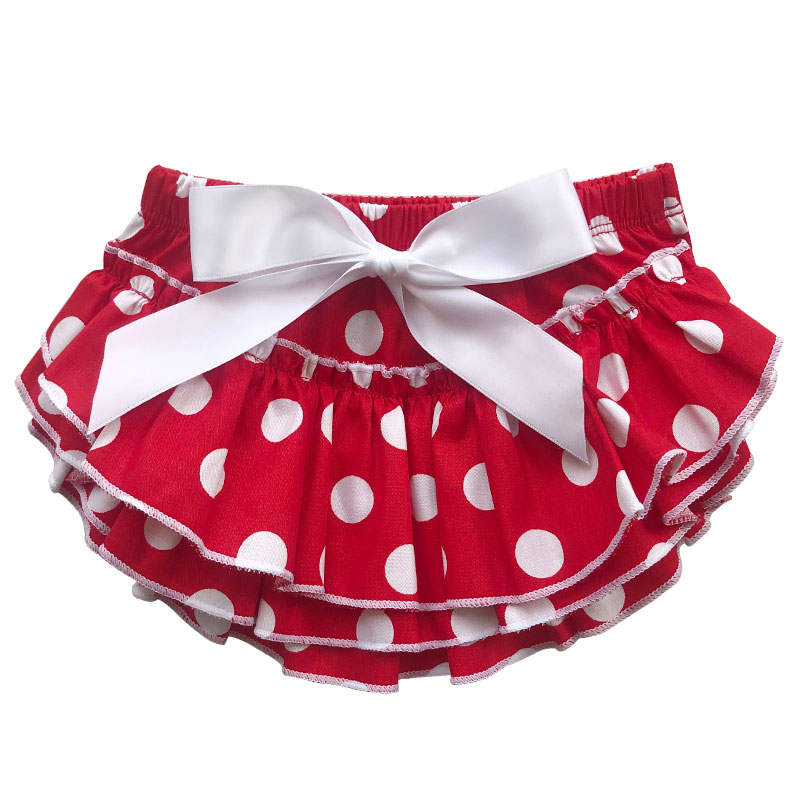 2020 popular stain baby bloomer with ruffle frock design baby ladybug