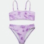 2021 cheap color changing swimwear swimsuit girls tie dye bikini set