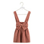 Christmas burgundy wine customer design velvet winter suspender baby girl skirts