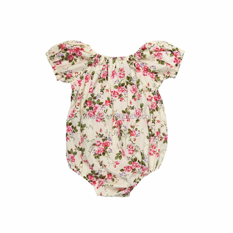 Wholesale price baby romper new design vintage lace romper wholesale price boutique clothing