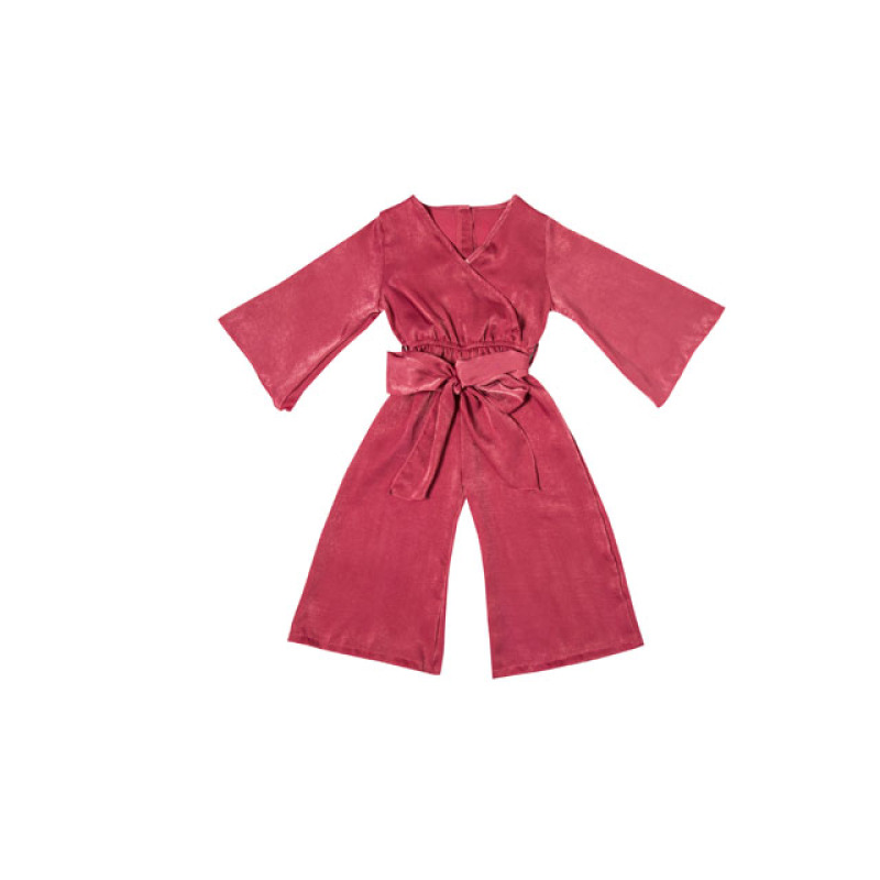 New Fashion Ladies V Neck Wholesale Playsuit Baby Girl's Velvet Jumpsuits
