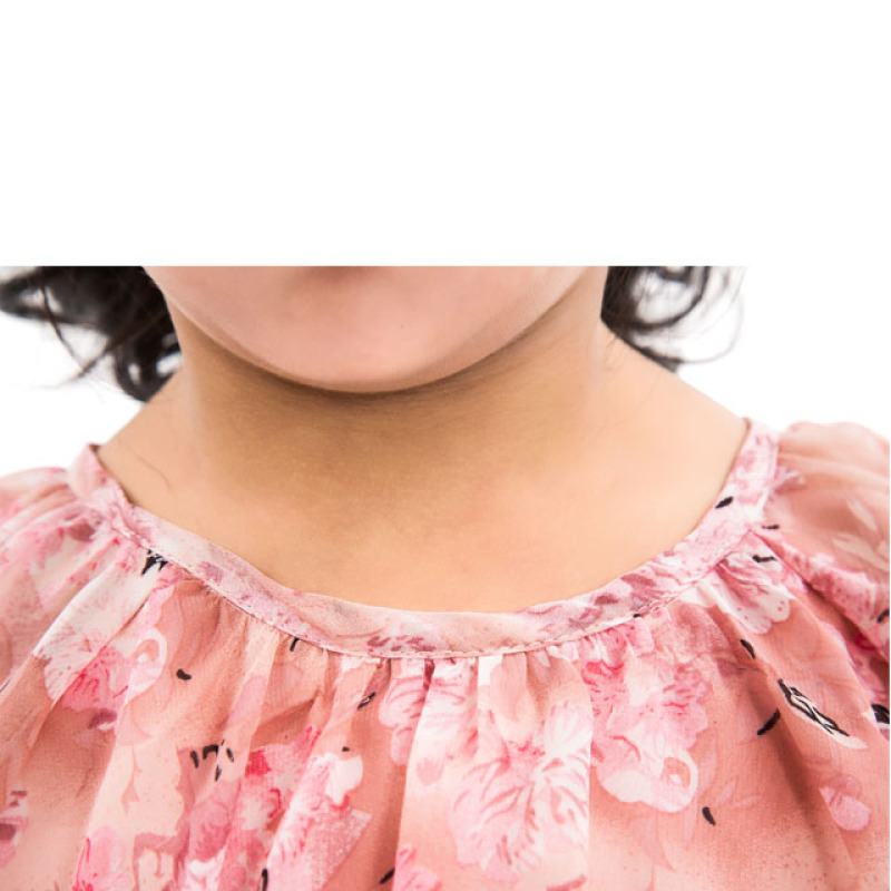 Wholesale Children Clothes Elegant White Long Sleeve Lace Ruffles Baby Girl Dress