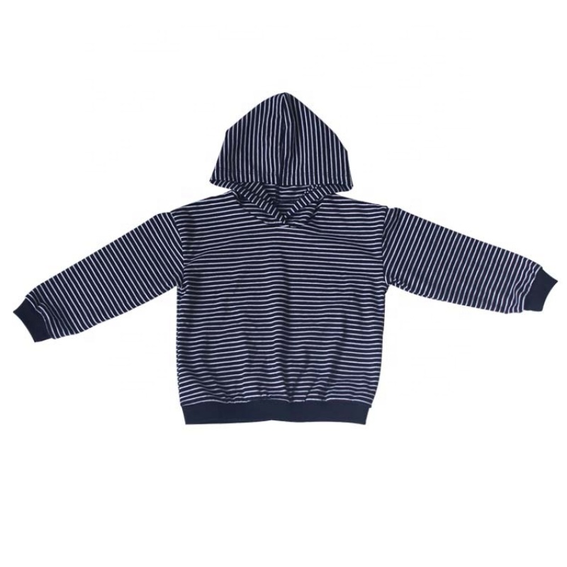 Unisex Baby Striped Pullover Hoodie Baby Hooded Jacket