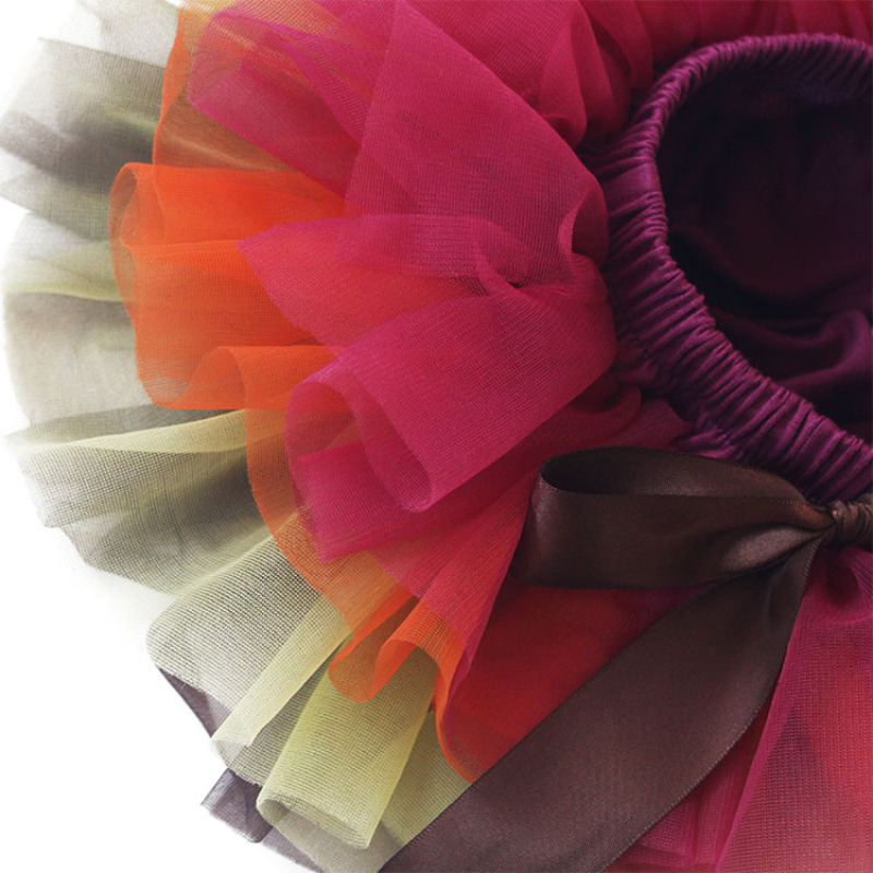 New arrival Amazon cotton soft colorful tulle baby ruffle trousers diaper pants