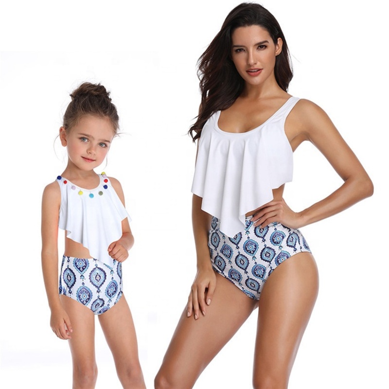 Cheap high quality custom printed designer swimsuits  2021 child swimwear girl