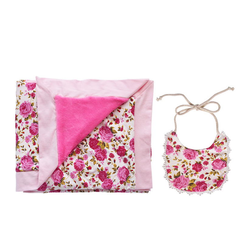 boutique fabric warm winter newborn stuff baby swaddle blanket set