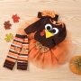 2021 newborn cute turkey cartoon baby designer cotton rompers