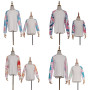Wholesale causal tie dye splice t-shirt mommy and me 2-pcs set fall clothing