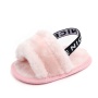 2021 wholsales fashionations comfort fluffy infant slip-on sandals