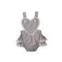 2018 Baby Infant Rompers Lace Fabric Backless Floral Jumpsuit