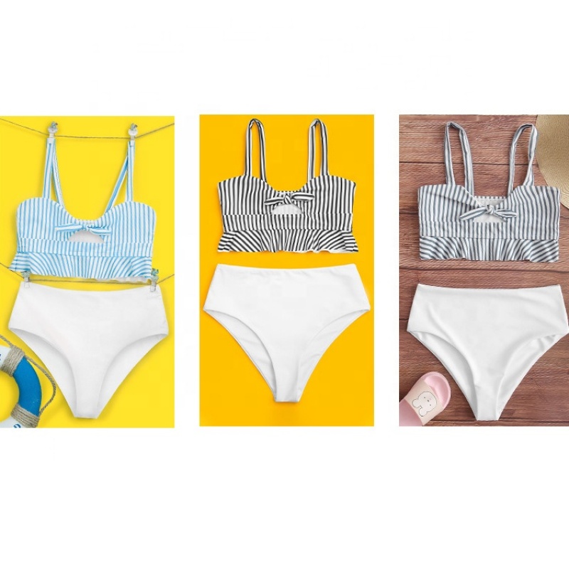 2021 summer high quality custom one piece swimsuits bikini flowers beachwear dress