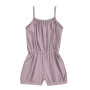 INS HOT solid pink summer toddler baby girl off shoulder jumpsuit