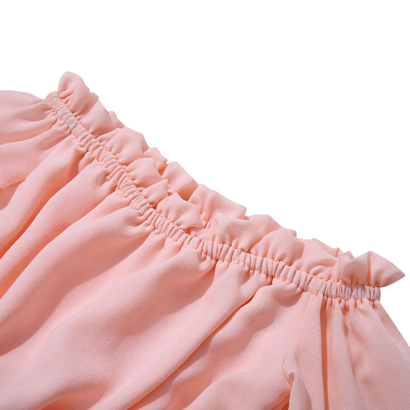 New fashion beautiful kids clothes party hand made pink flower baby girl dress blush